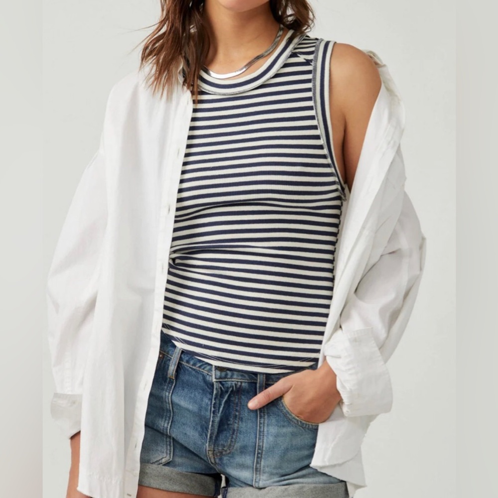 We The Free Kate Stripe Tee